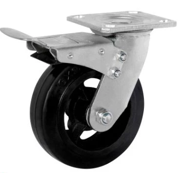 Heavy Rubber Iron casters brake Heavy Rubber Iron casters brake