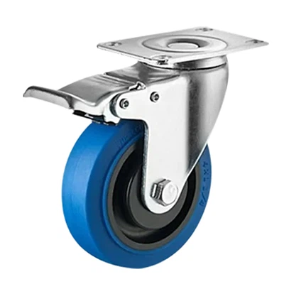 카트용 EU 유형 125mm 고무 캐스터